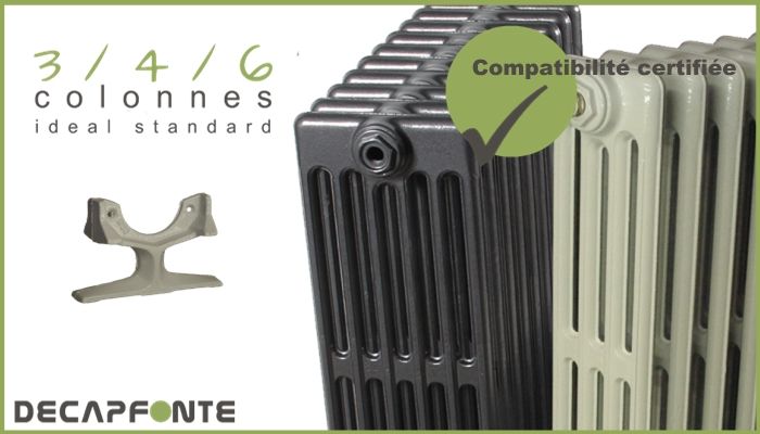 Installation de radiateurs en fonte retro en rénovation à Chazay d