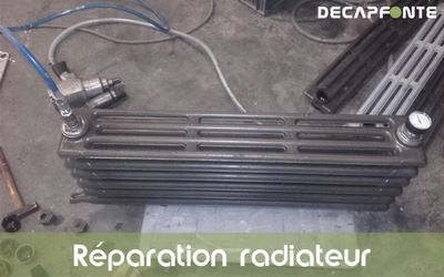 La réparation de radiateur en fonte 33